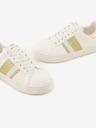 Armani Exchange Zlato-krémové dámské tenisky Armani Exchange