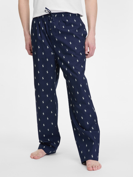 Polo Ralph Lauren Tmavě modré pánské vzorované pyžamové kalhoty Ralph Lauren
