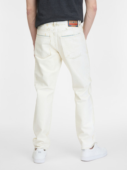 Diesel Krémové pánské straight fit džíny Diesel