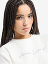 Armani Exchange Krémové dámské mikinové šaty Armani Exchange
