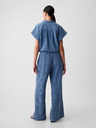 GAP Mušelínové kalhoty wide leg GAP