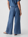 GAP Mušelínové kalhoty wide leg GAP