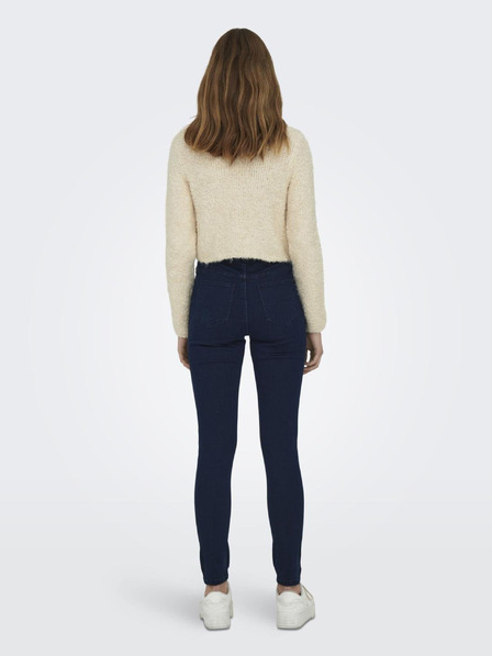 Jacqueline de Yong Tmavě modré dámské jeggings JDY Brooklyn