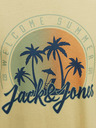 Jack & Jones Žluté pánské tričko Jack & Jones Summer