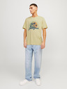 Jack & Jones Žluté pánské tričko Jack & Jones Summer