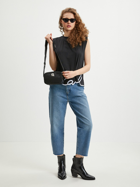 Karl Lagerfeld Černé dámské tričko KARL LAGERFELD