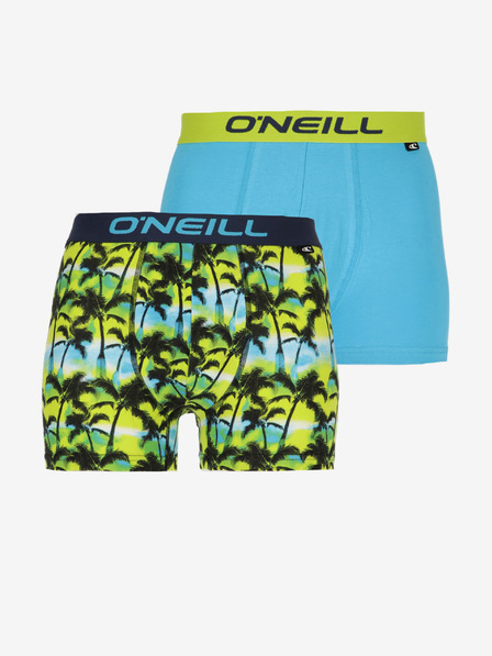 O'Neill O'Neill BOXER 2-PACK Pánské boxerky Tyrkysová