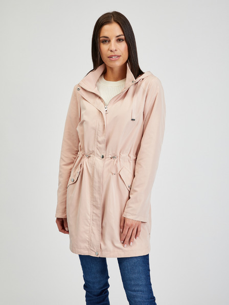 Orsay Světle růžová dámská parka ORSAY