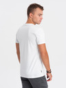 Ombre Clothing Bílé pánské tričko Ombre Clothing