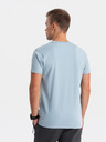 Ombre Clothing Světle modré pánské tričko Ombre Clothing