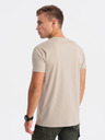 Ombre Clothing Béžové pánské tričko Ombre Clothing