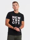 Ombre Clothing Černé pánské tričko Ombre Clothing