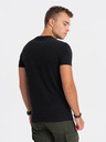 Ombre Clothing Černé pánské tričko Ombre Clothing