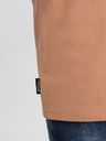 Ombre Clothing Světle hnědé pánské tričko Ombre Clothing