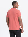Ombre Clothing Korálové pánské polo tričko Ombre Clothing