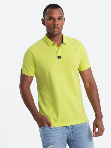 Ombre Clothing Světle zelené pánské polo tričko Ombre Clothing