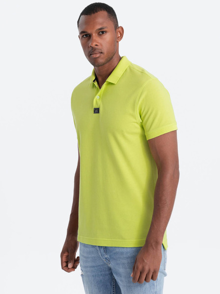 Ombre Clothing Světle zelené pánské polo tričko Ombre Clothing