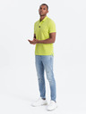 Ombre Clothing Světle zelené pánské polo tričko Ombre Clothing