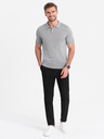Ombre Clothing Černé pánské kostkované kalhoty Ombre Clothing
