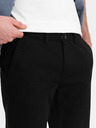 Ombre Clothing Černé pánské slim fit chino kalhoty Ombre Clothing