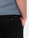 Ombre Clothing Černé pánské slim fit chino kalhoty Ombre Clothing