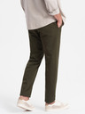 Ombre Clothing Tmavě zelené pánské chino kalhoty Ombre Clothing