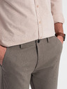 Ombre Clothing Hnědé pánské chino kalhoty Ombre Clothing