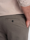 Ombre Clothing Hnědé pánské chino kalhoty Ombre Clothing