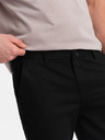 Ombre Clothing Černé pánské chino kalhoty Ombre Clothing