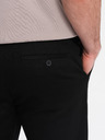 Ombre Clothing Černé pánské chino kalhoty Ombre Clothing