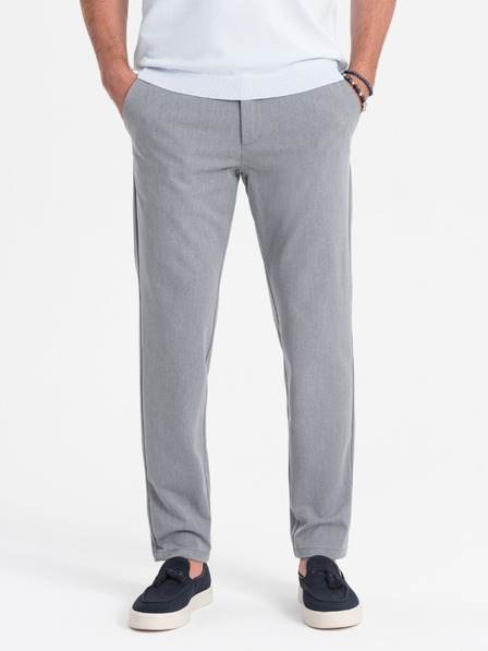 Ombre Clothing Šedé pánské chino kalhoty Ombre Clothing