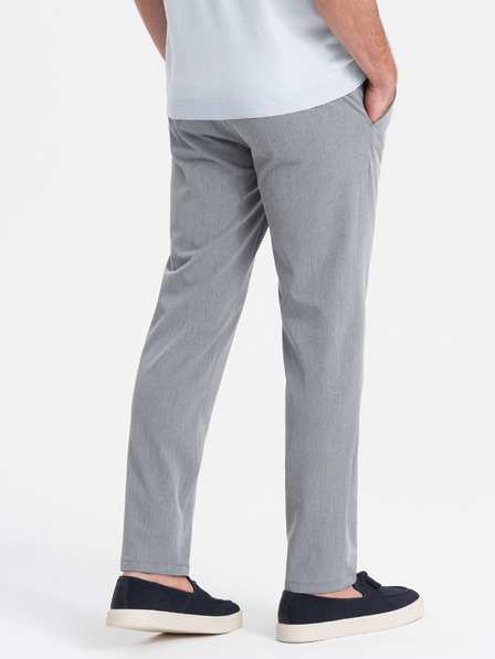 Ombre Clothing Šedé pánské chino kalhoty Ombre Clothing
