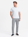 Ombre Clothing Šedé pánské chino kalhoty Ombre Clothing