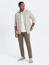 Ombre Clothing Khaki pánské chino kalhoty Ombre Clothing