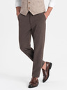 Ombre Clothing Hnědé pánské chino kalhoty Ombre Clothing