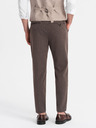 Ombre Clothing Hnědé pánské chino kalhoty Ombre Clothing