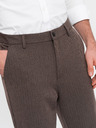 Ombre Clothing Hnědé pánské chino kalhoty Ombre Clothing