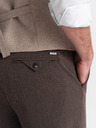 Ombre Clothing Hnědé pánské chino kalhoty Ombre Clothing