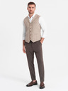 Ombre Clothing Hnědé pánské chino kalhoty Ombre Clothing
