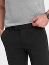 Ombre Clothing Tmavě šedé pánské chino kalhoty Ombre Clothing