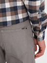 Ombre Clothing Šedé pánské chino kalhoty Ombre Clothing
