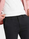 Ombre Clothing Tmavě šedé pánské chino kalhoty Ombre Clothing