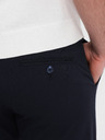 Ombre Clothing Tmavě modré pánské chino kalhoty Ombre Clothing