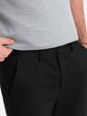 Ombre Clothing Černé pánské chino kalhoty Ombre Clothing