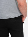 Ombre Clothing Černé pánské chino kalhoty Ombre Clothing