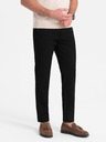 Ombre Clothing Černé pánské chino kalhoty Ombre Clothing