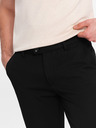 Ombre Clothing Černé pánské chino kalhoty Ombre Clothing