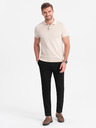 Ombre Clothing Černé pánské chino kalhoty Ombre Clothing