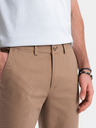 Ombre Clothing Světle hnědé pánské slim fit chino kalhoty Ombre Clothing