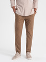 Ombre Clothing Světle hnědé pánské chino kalhoty Ombre Clothing